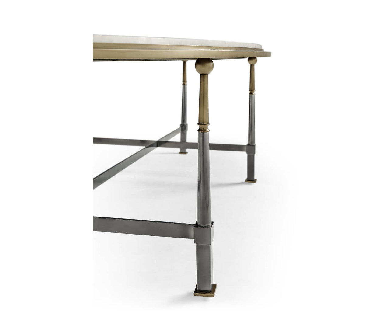 Hamilton Oval Coffee Table – Carrara Marble