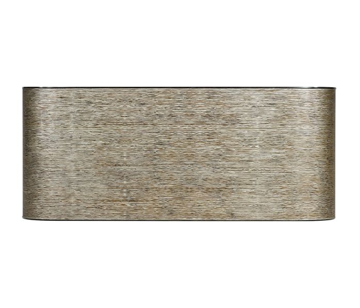 Etched Brass Curved Coffee Table