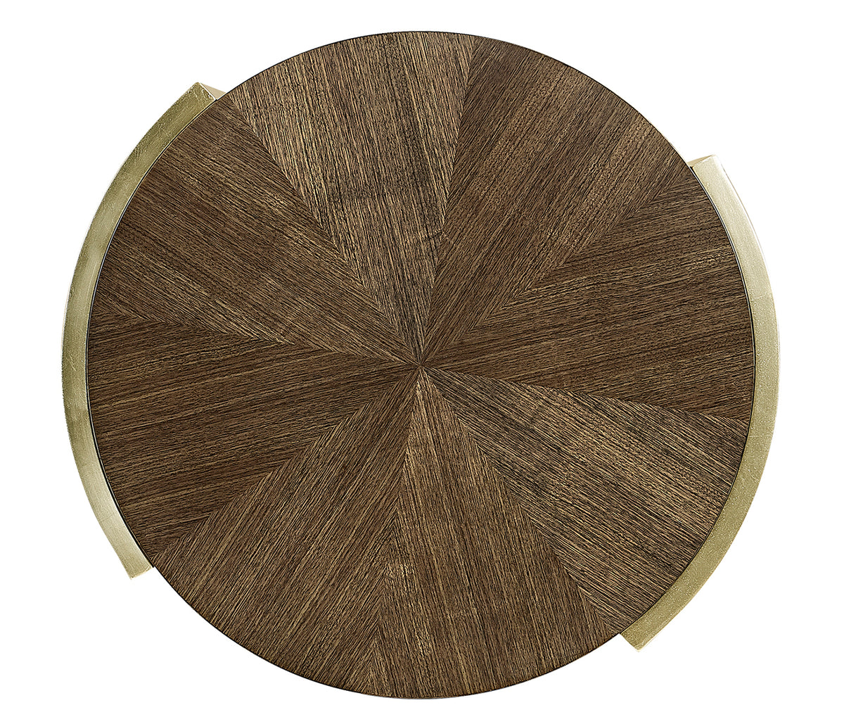 Round End Table in Dark Grey Walnut