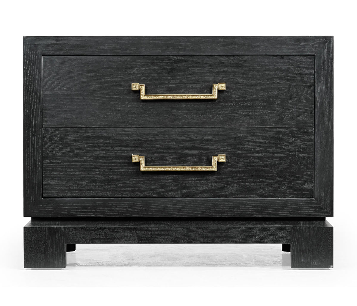 Ebonised Oak Bedside Cabinet