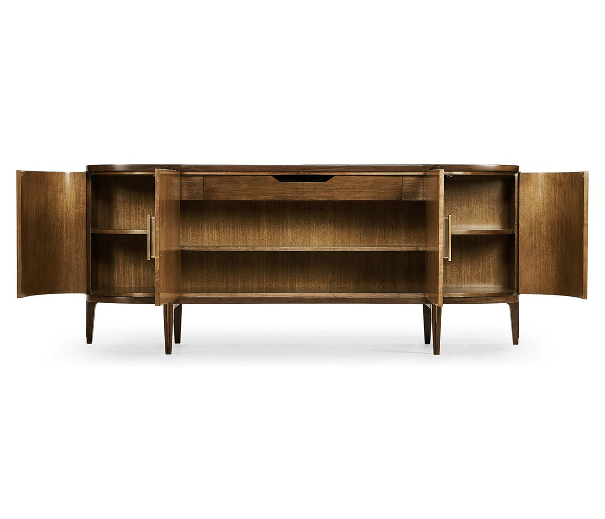 Toulouse Walnut Curved Sideboard