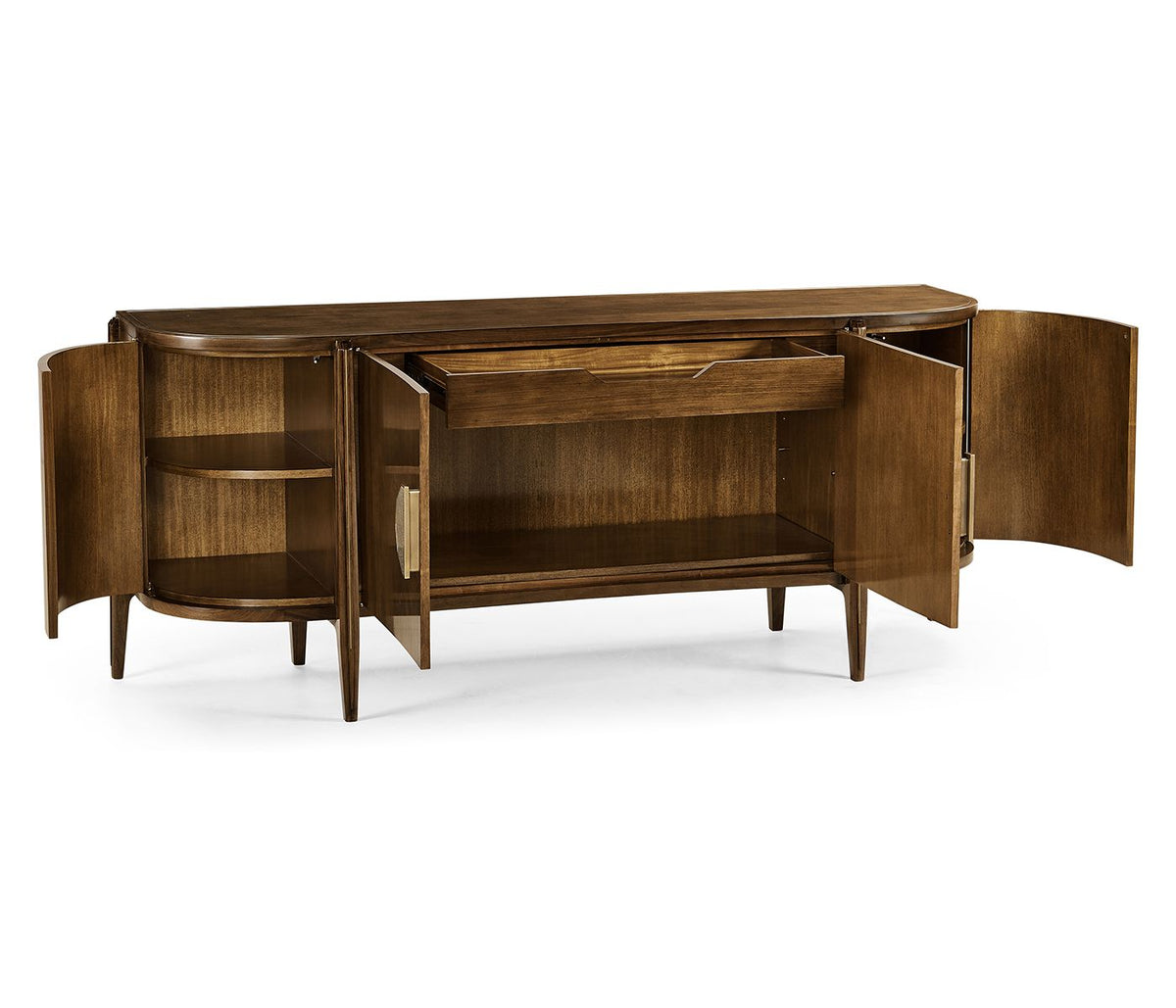 Toulouse Walnut Curved Sideboard
