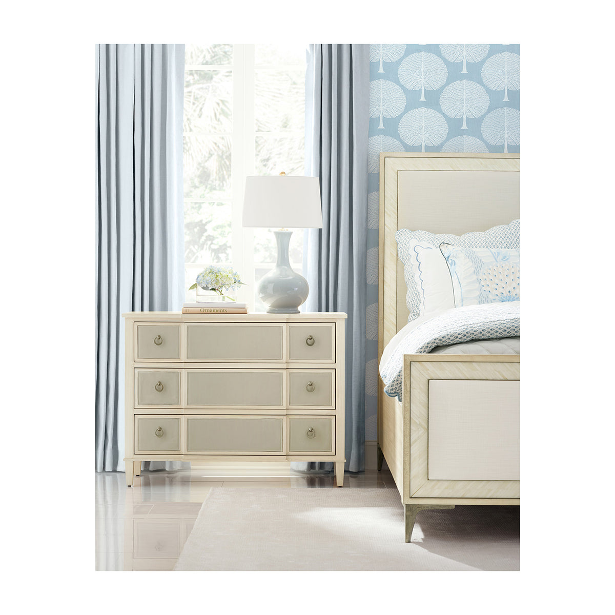 Tideline Bone & Linen Upholstered UK King Bed