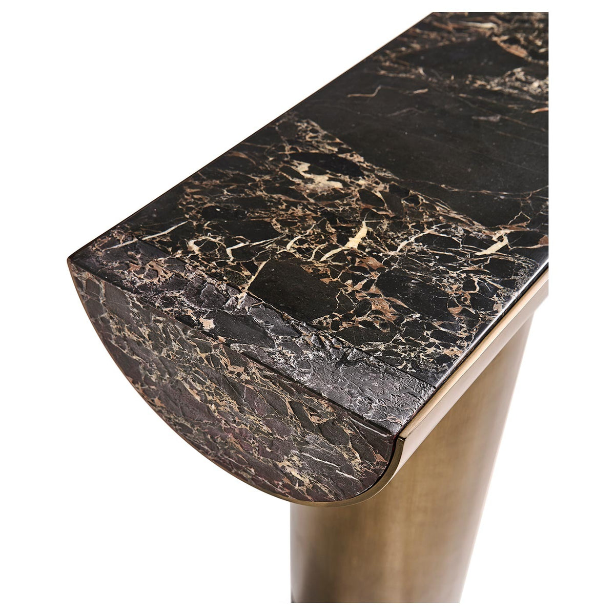 Nova Marble and Brass Console Table