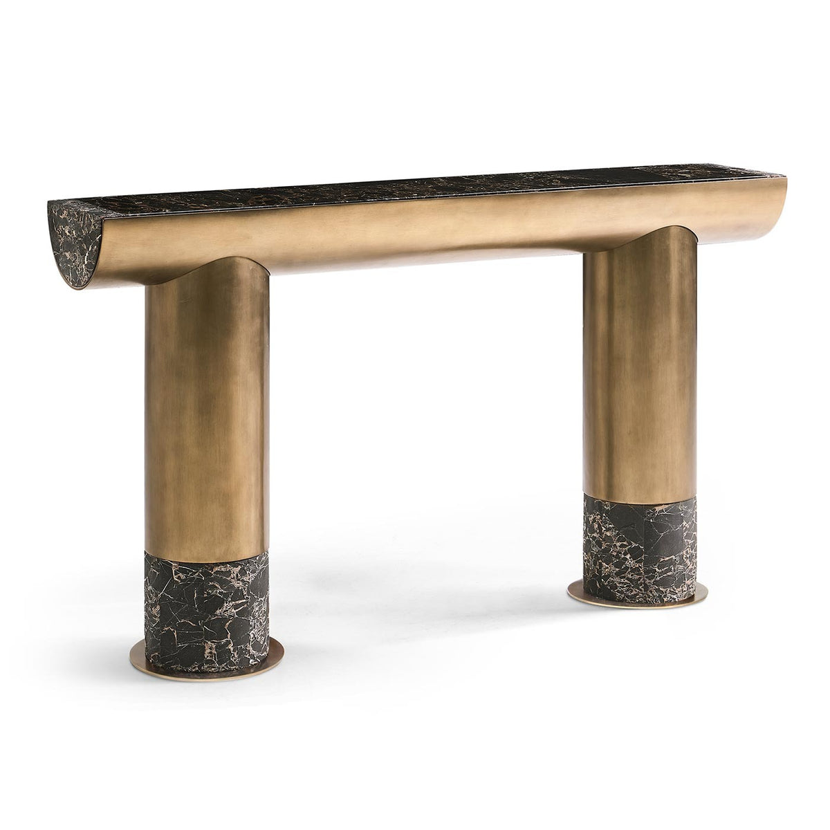 Nova Marble and Brass Console Table