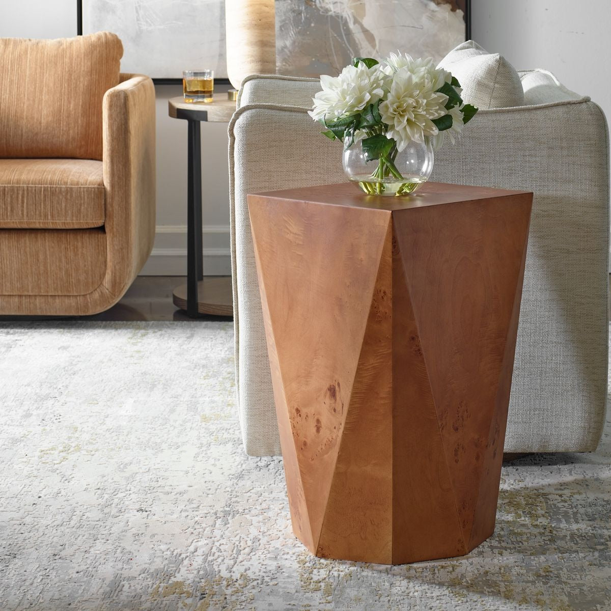 Hughes Geometric Accent Table