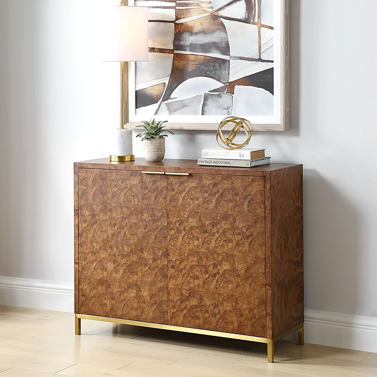 Jethro Burl 2 Door Cabinet