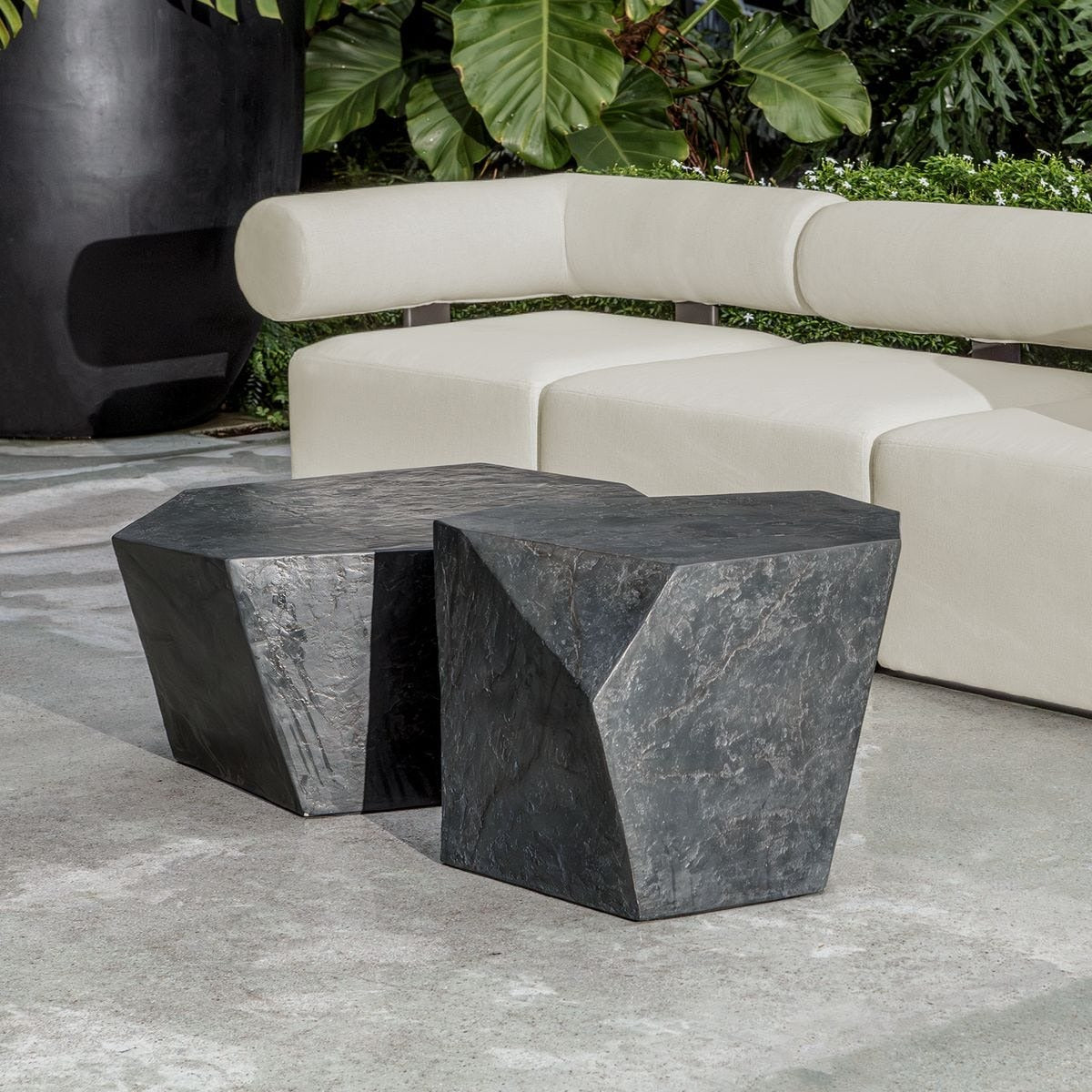 Parra Slate Outdoor Side Table