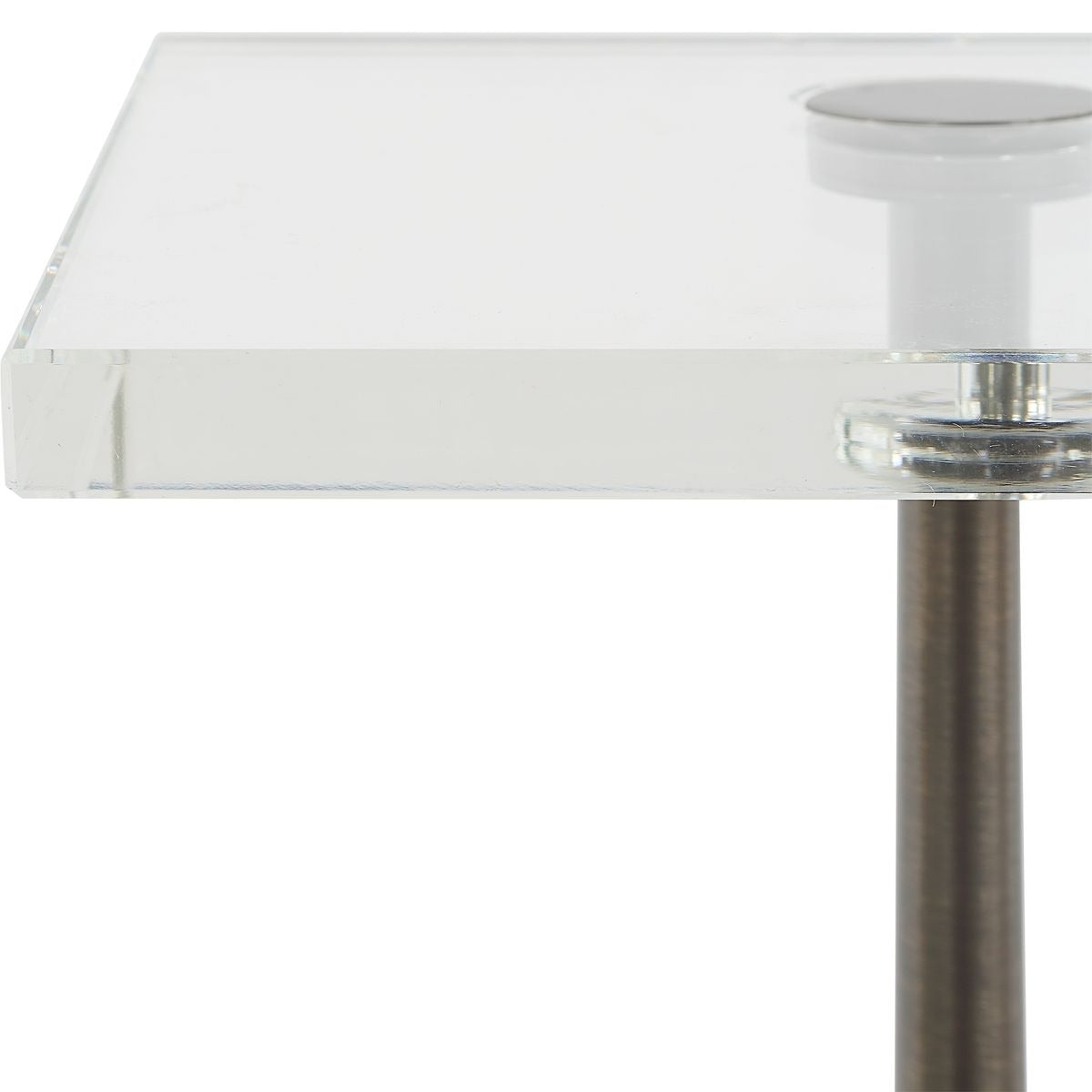 Pelton Marble Glass Drink Table
