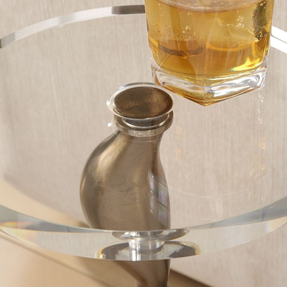 Remolino Bronze Drink Table