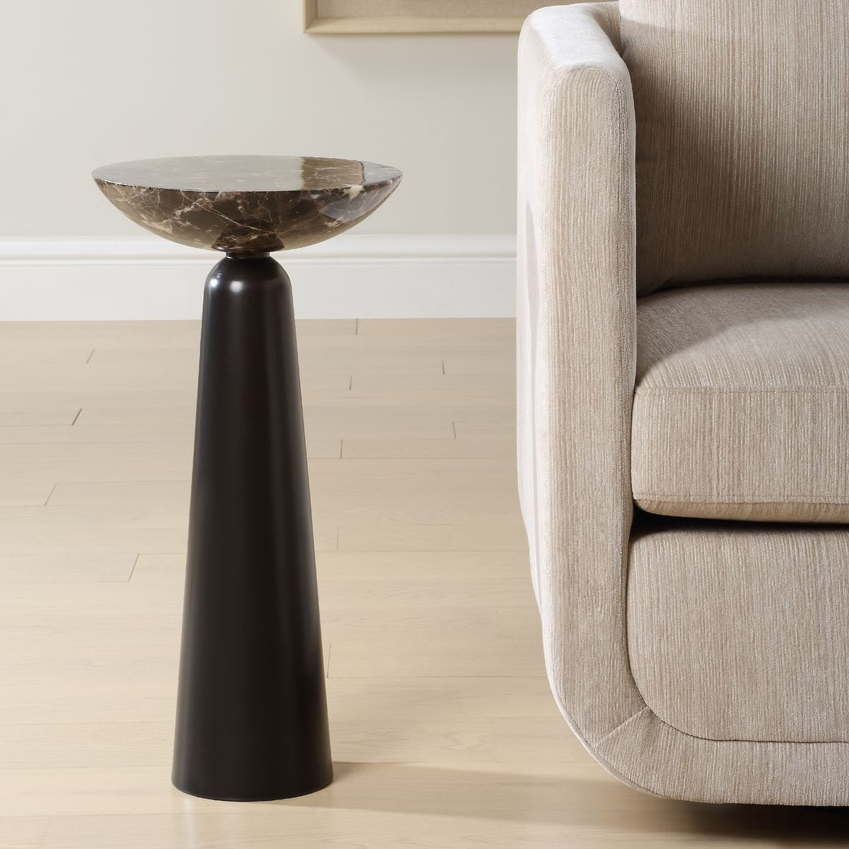 Hastings Accent Table – Brown Marble