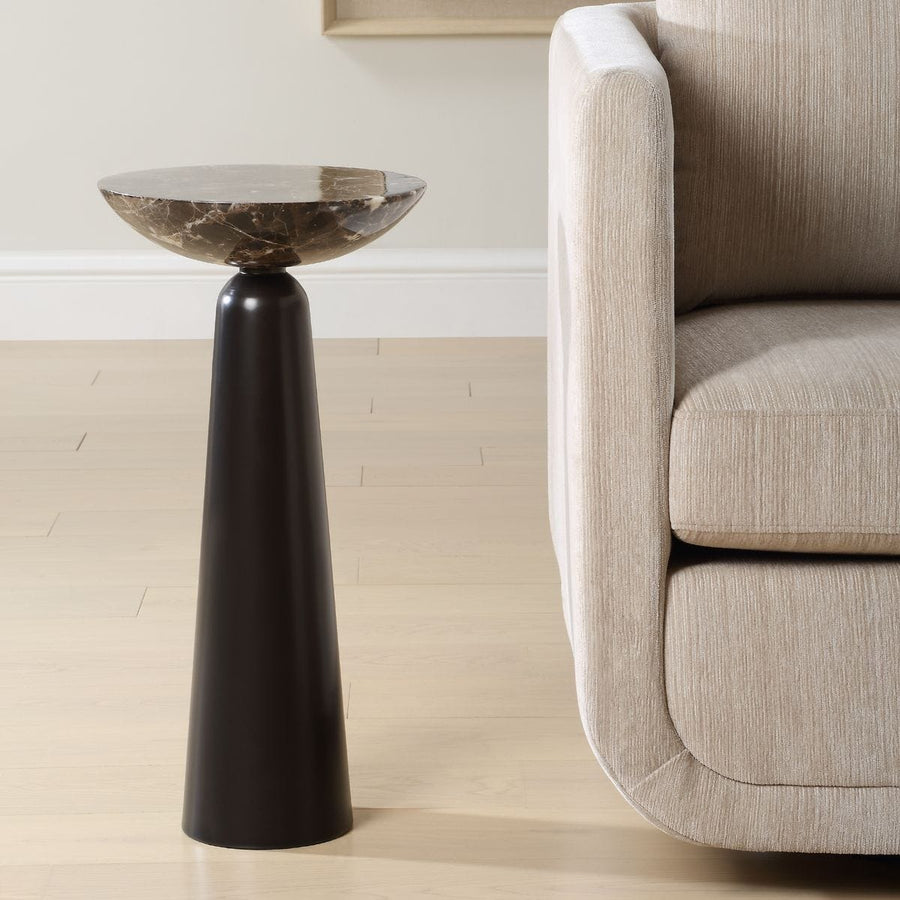 Hastings Accent Table – Brown Marble