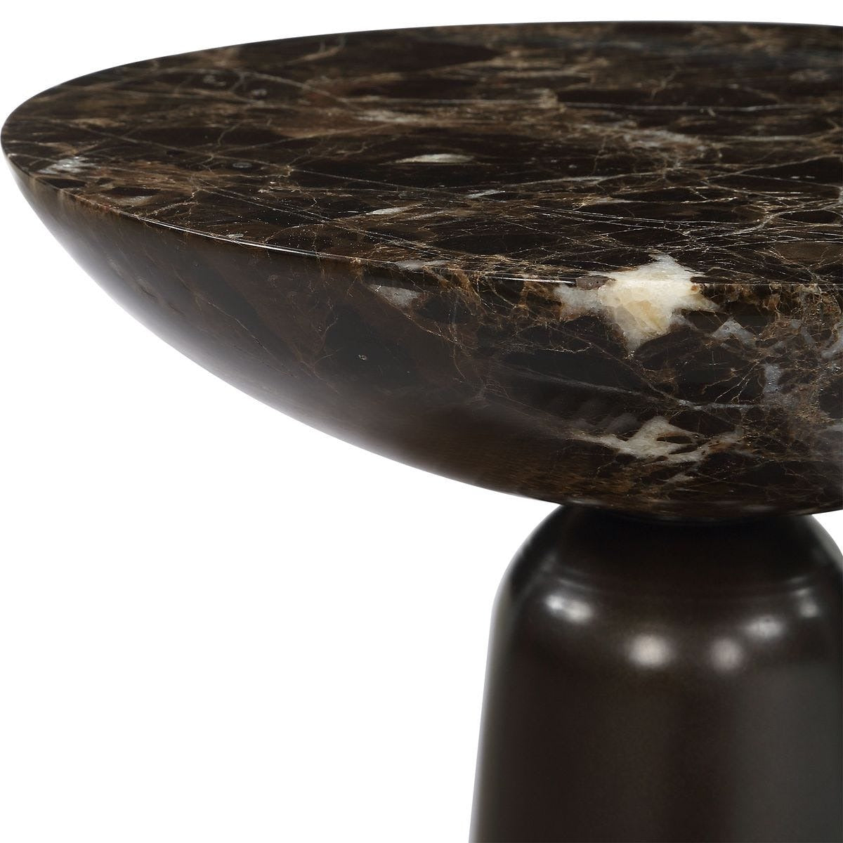 Hastings Accent Table – Brown Marble