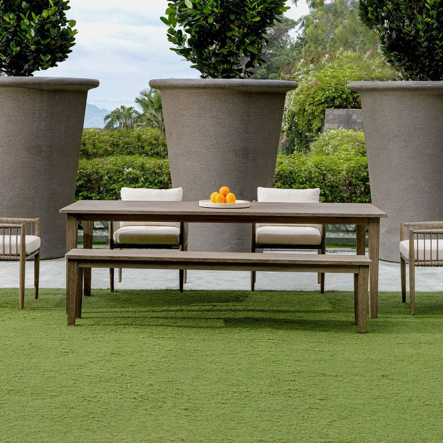 Forsyth Indoor-Outdoor Dining Table – Dark Grey, 233 cm