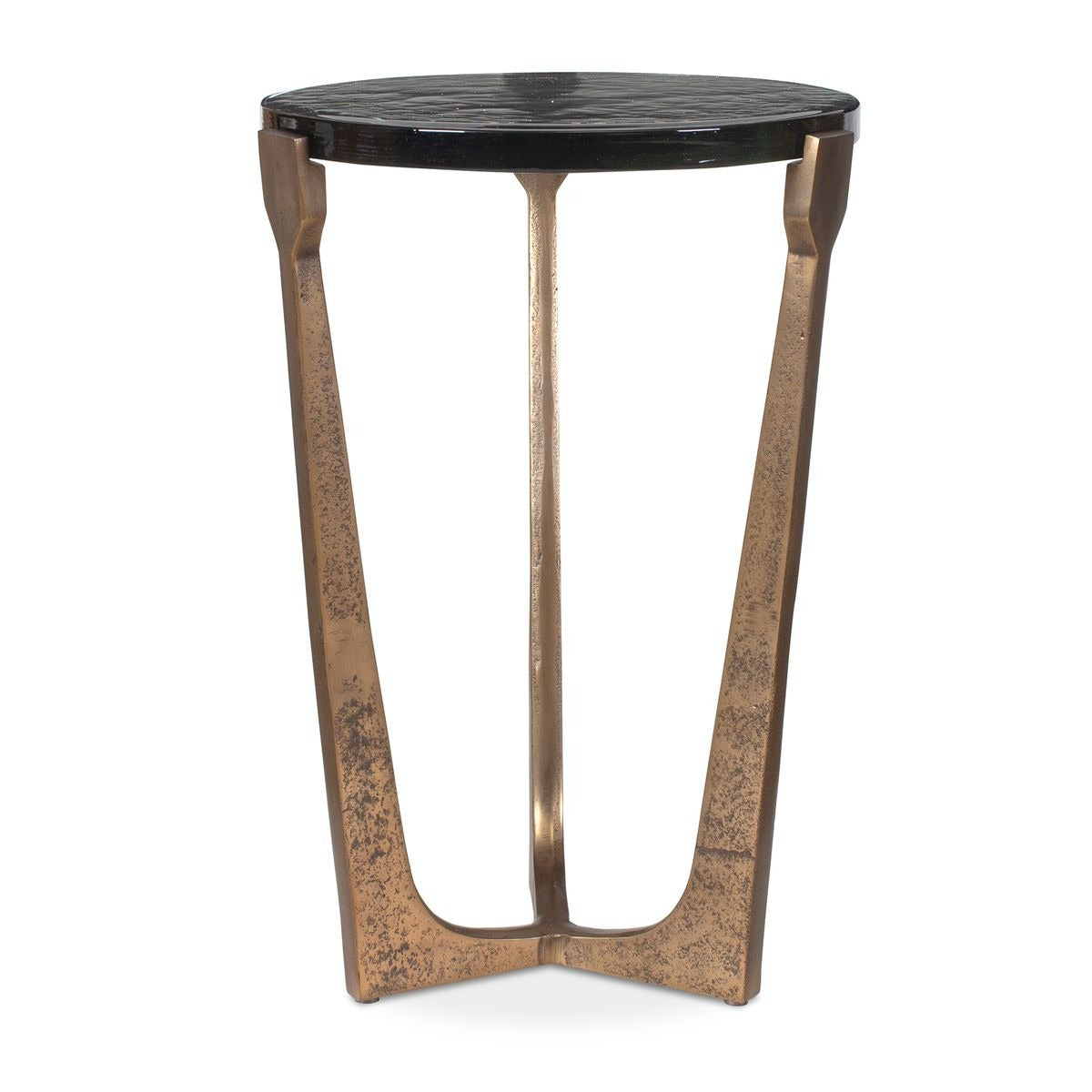 Bohdi Outdoor Brass Accent Table