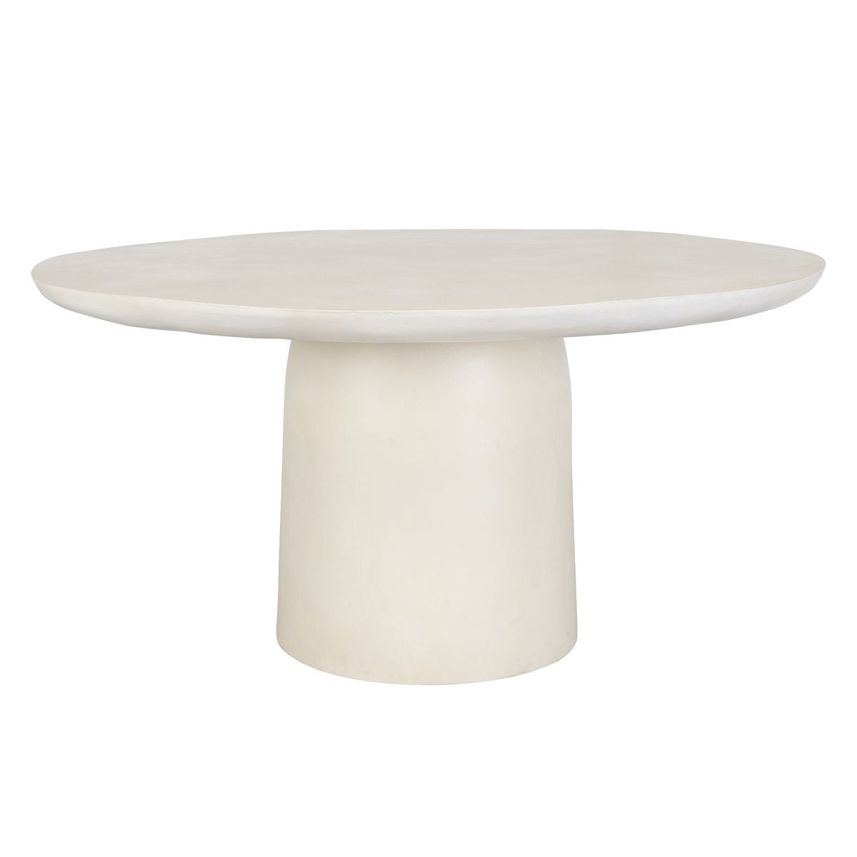 Madrone Indoor-Outdoor Dining Table – Warm White, 152cm