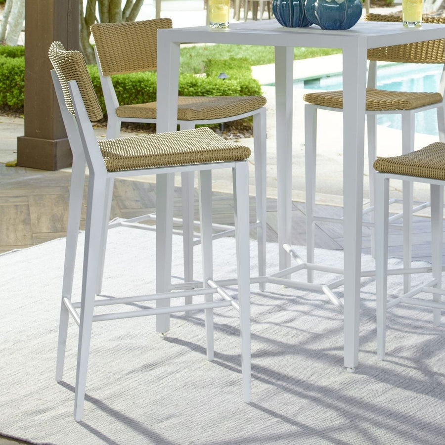 Calbas White Outdoor Bar Stool