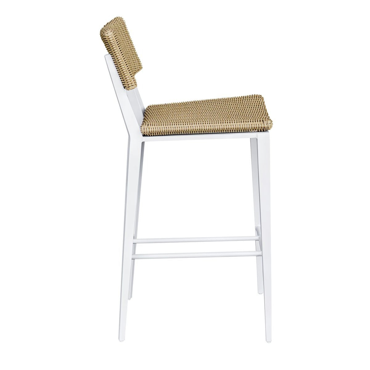 Calbas White Outdoor Bar Stool
