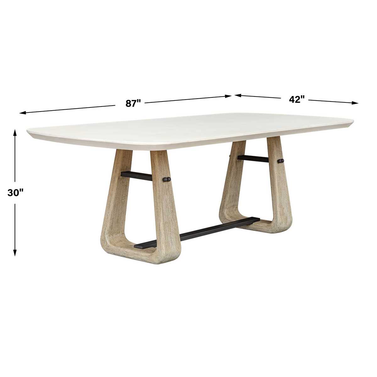 Circa Concrete Indoor-Outdoor Dining Table – 221cm