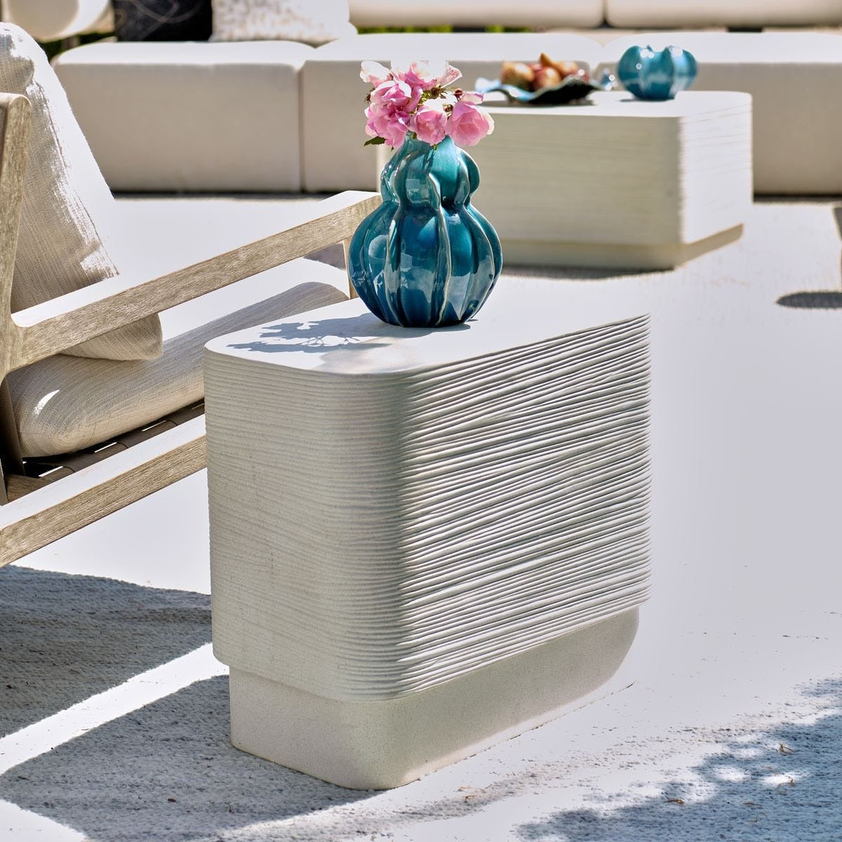 Saltwater Concrete Indoor-Outdoor Side Table