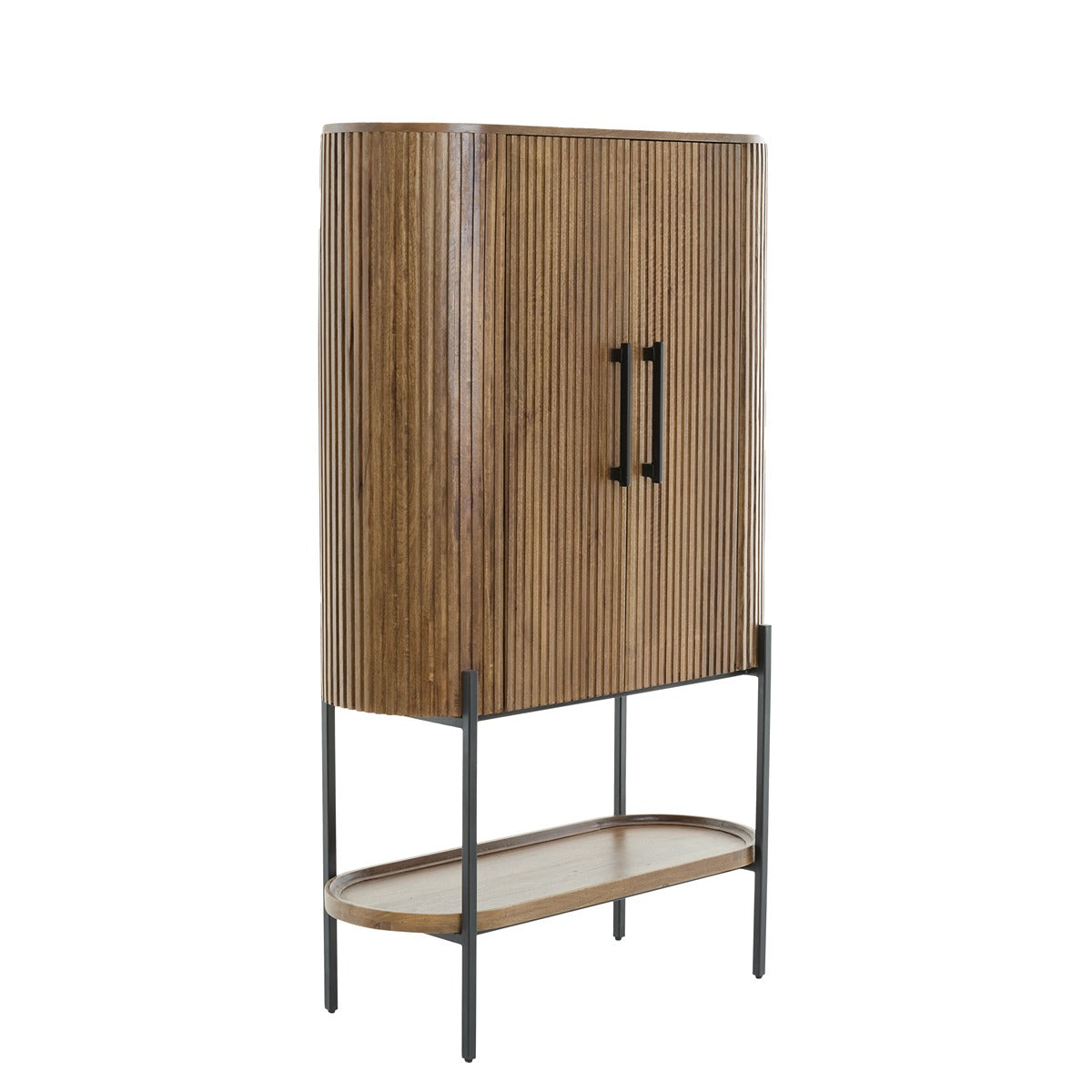 Dumosi tall cabinet dark brown