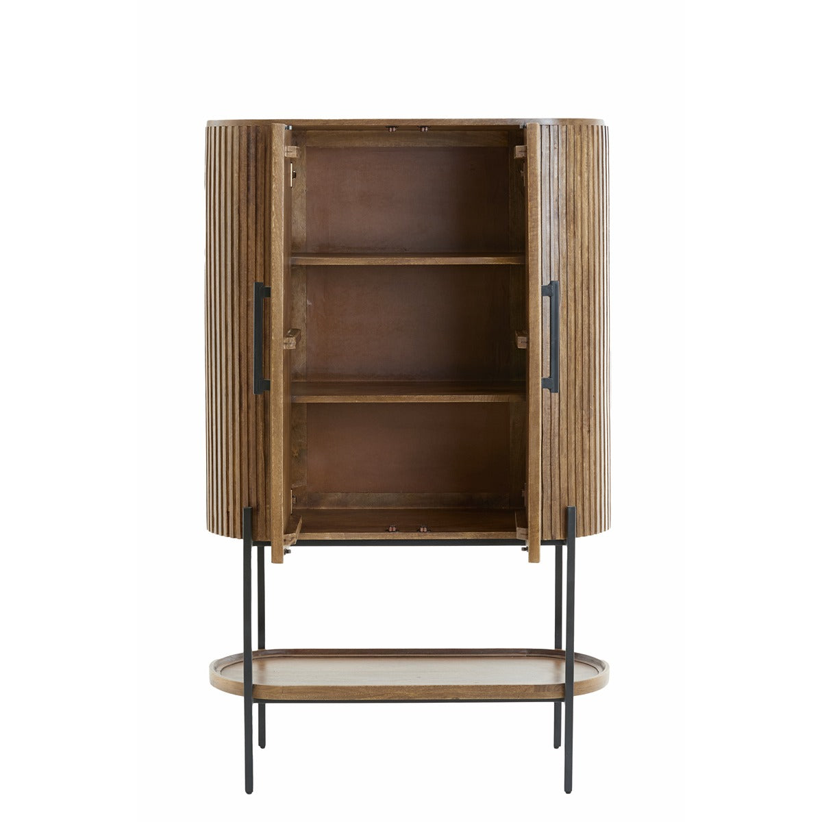 Dumosi tall cabinet dark brown