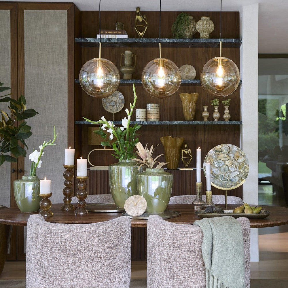 Indore acacia oval dining table
