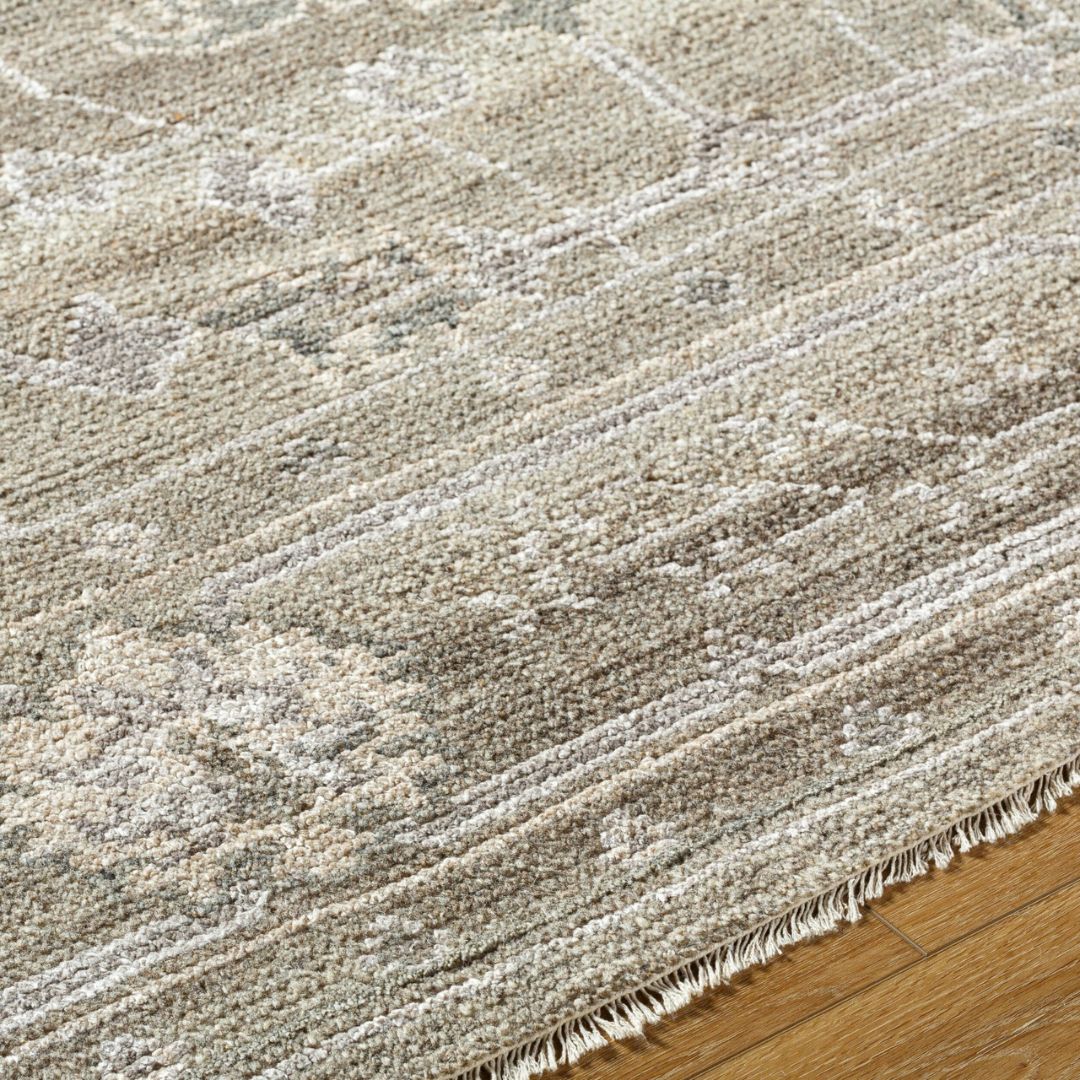 Almeria Hand Knotted Neutral Rug – 274 x 183 cm