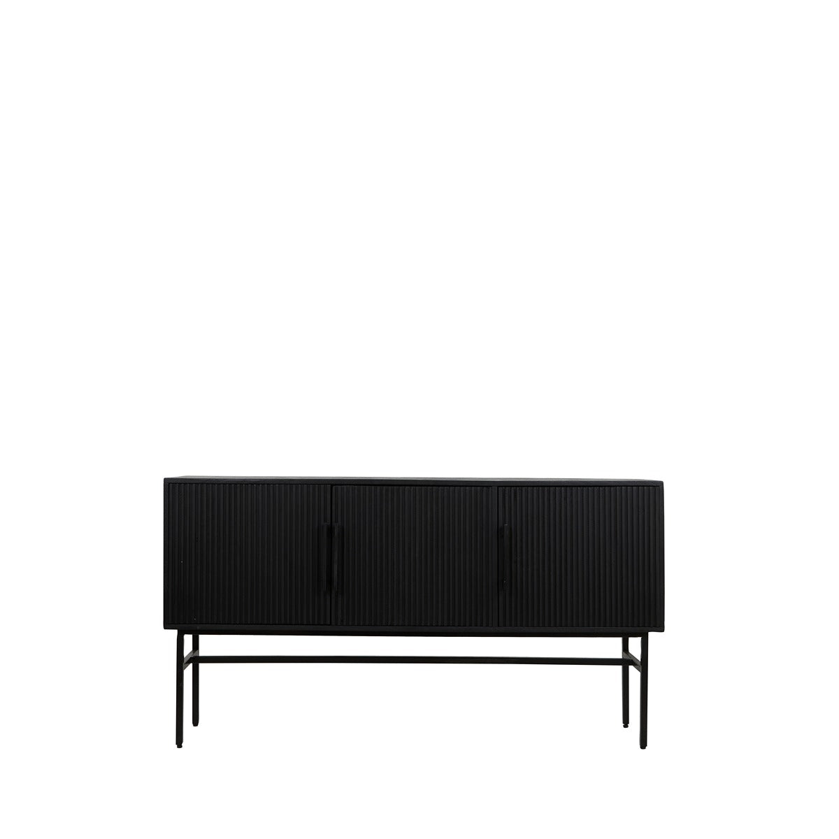 Abage mango wood and iron sideboard black