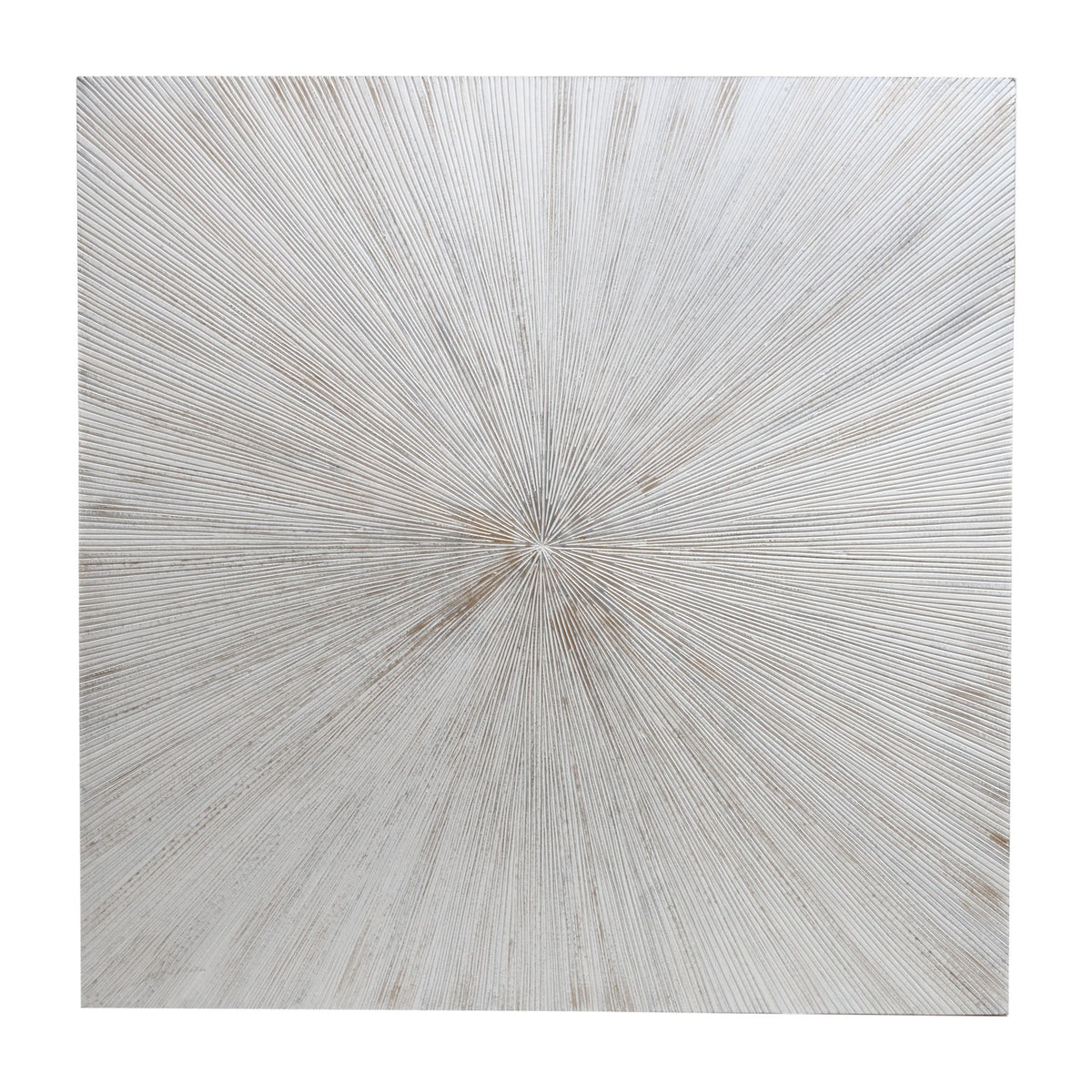 Zapp white ribbed square MDF wall panel, large
