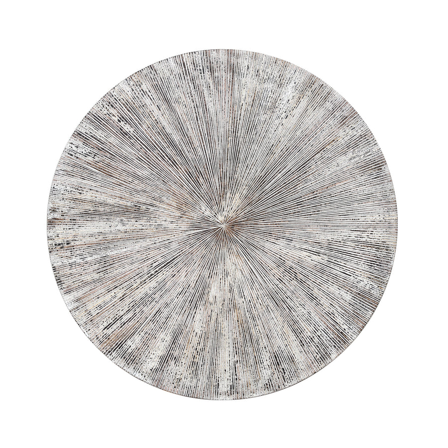 Zapp Ribbed Round Wall Panel - White