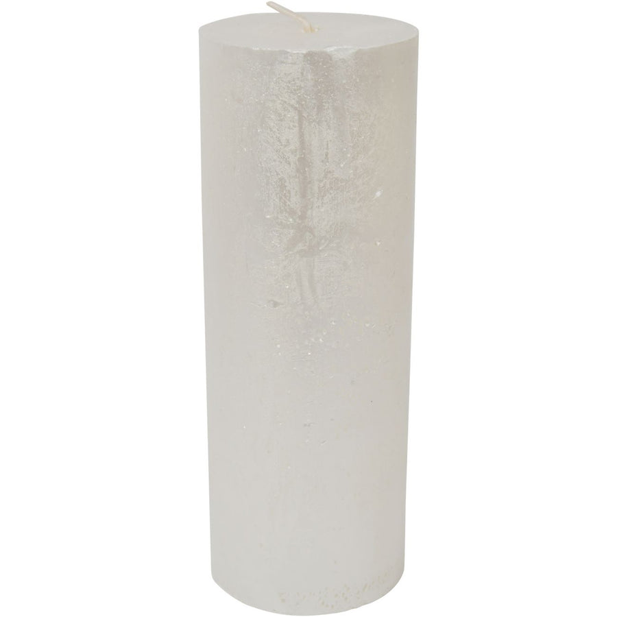 Libra Pearl Rustica Pillar Candle 7x19cm
