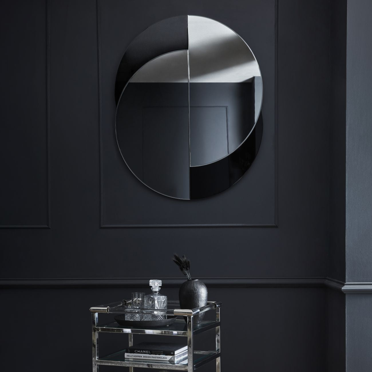 Eclipse Round Wall Mirror 110x88cm