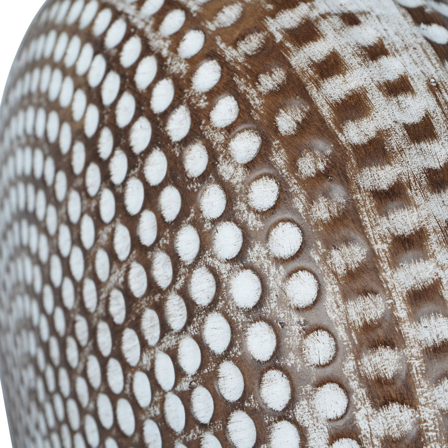 Chariot Round Ceramic Lamp Base 65cm with Ivory Oval Drum Shade