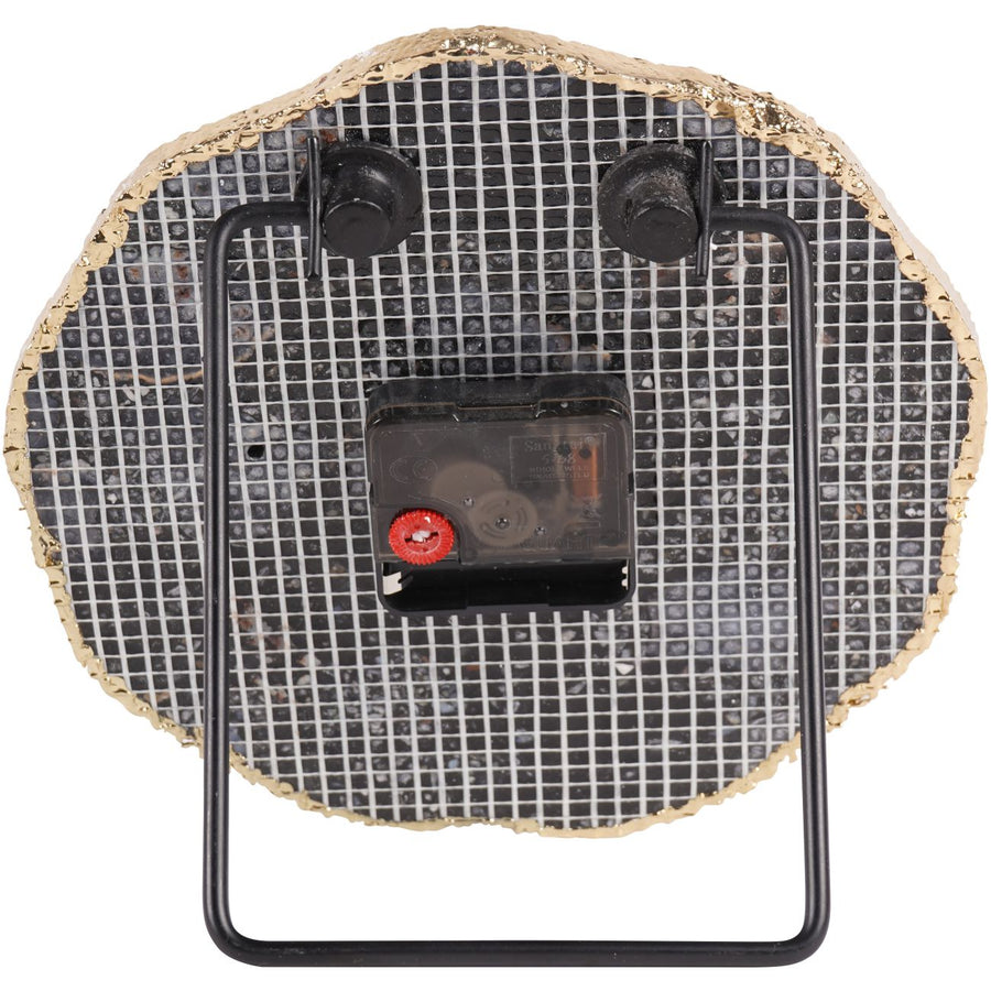 Smokey Agate Mantel Clock 20cm
