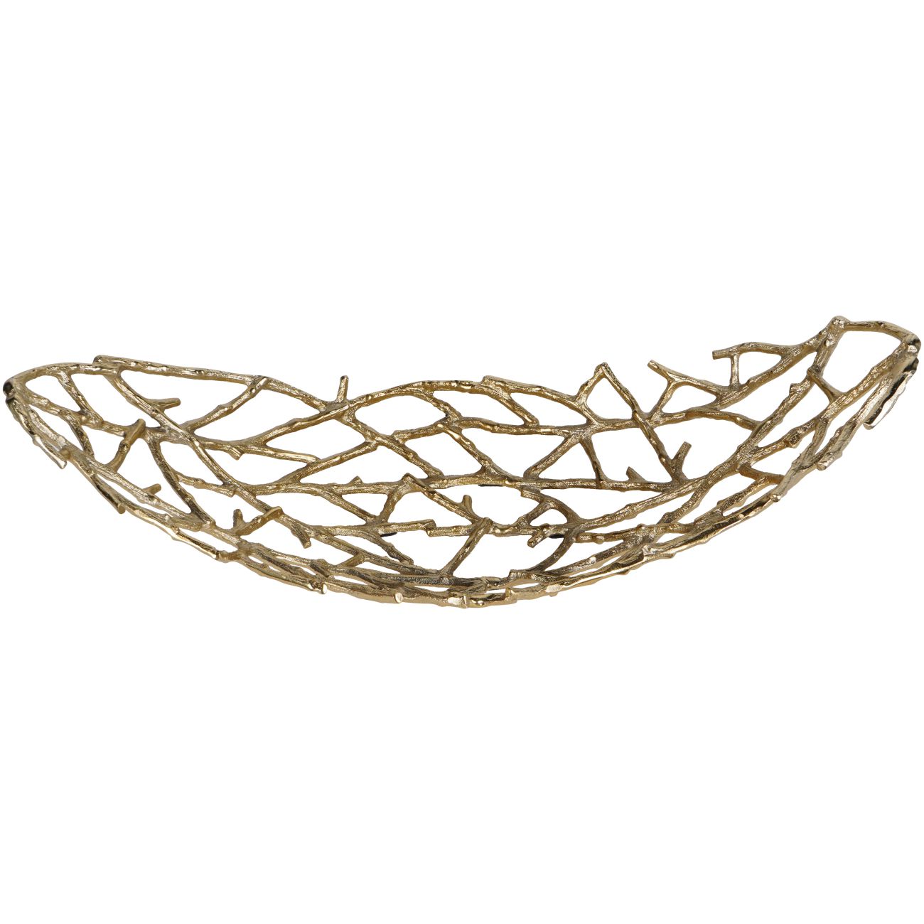 Twig Oval Bowl Gold Large