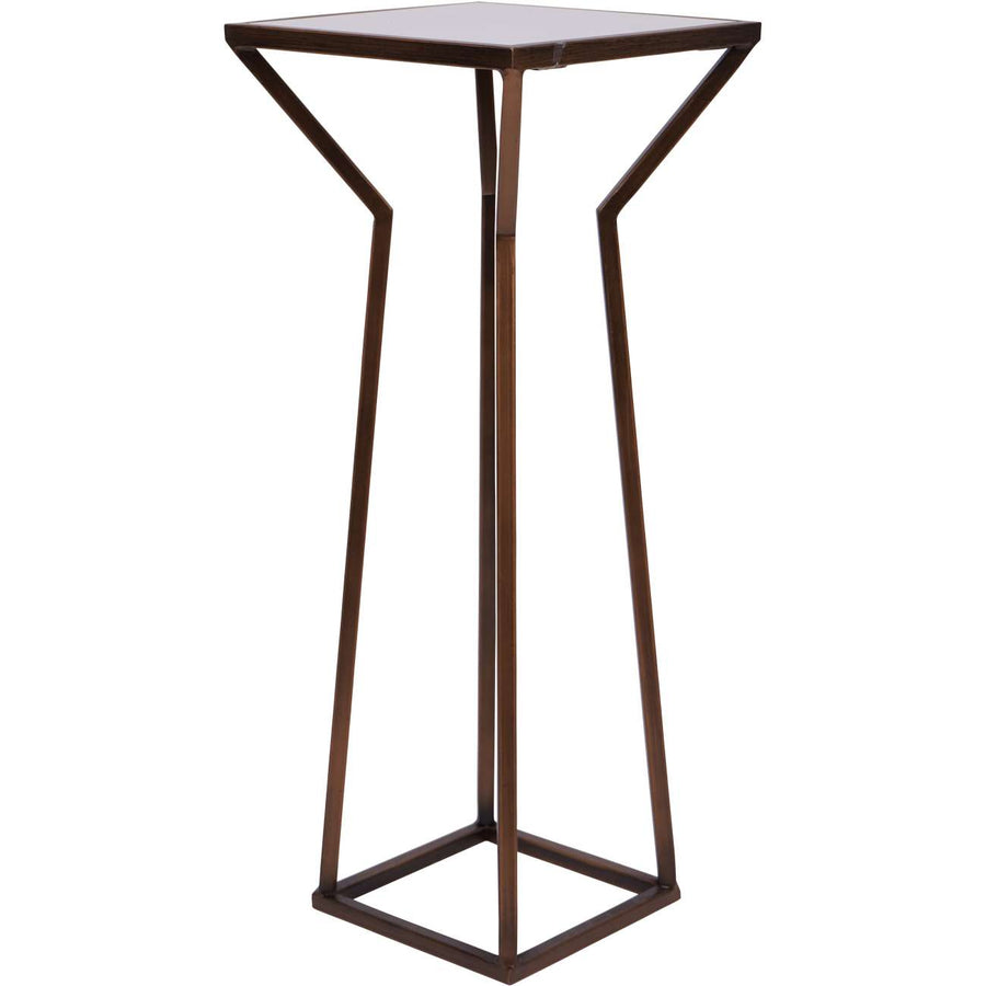 Hylas Antique Copper Frame Ceramic Single Side Table