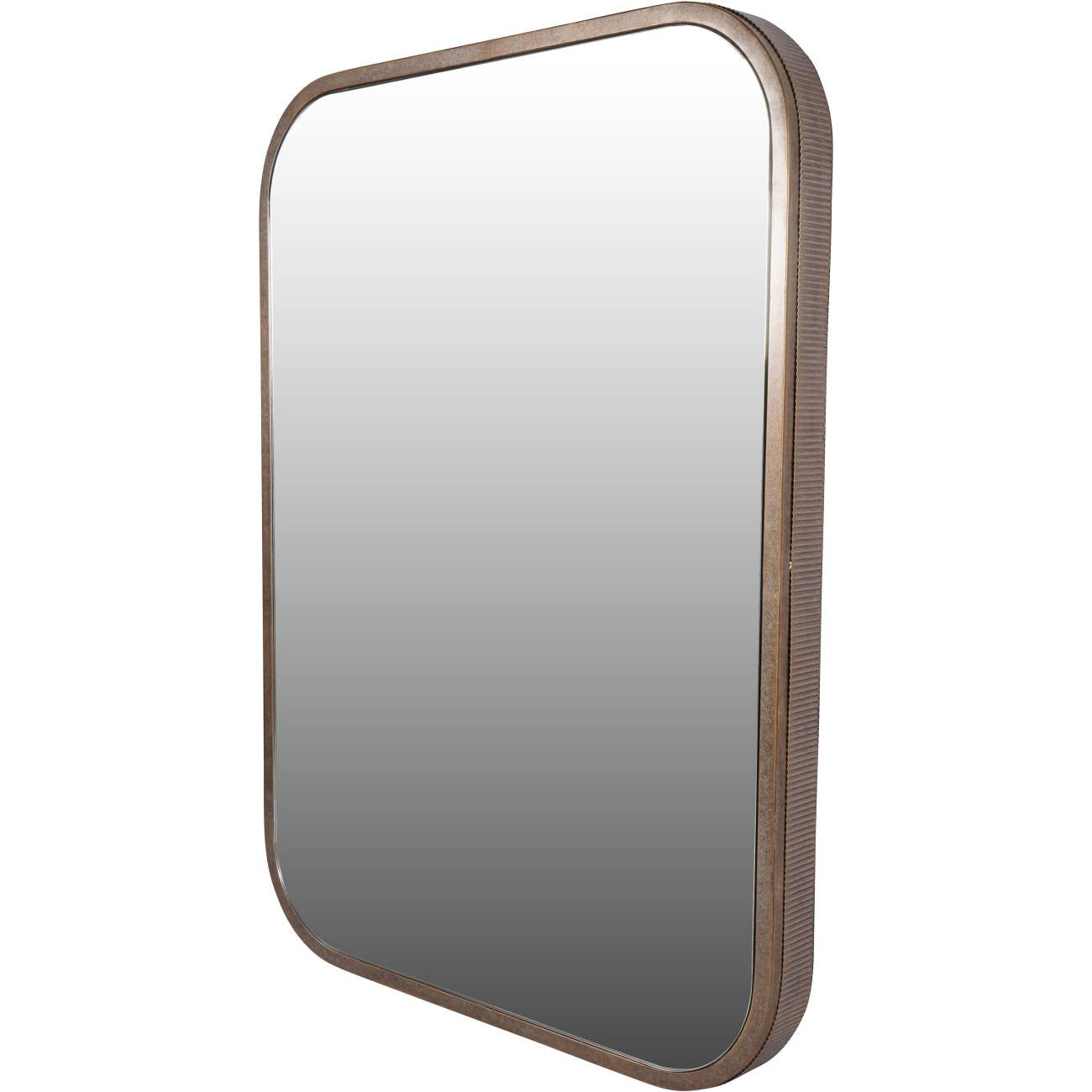 Belvedere Aged Gold Rectangular Mirror 102x76cm