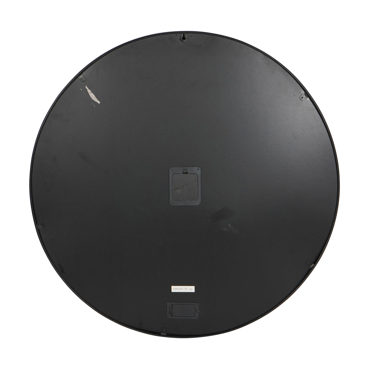 Palladium Wall Clock with Moving Cogs Black Nickel 100cm