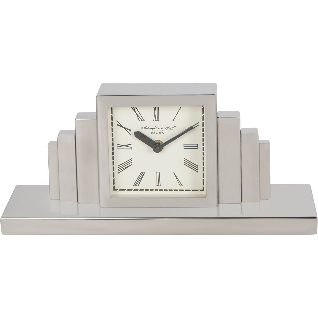 Plaza Nickle Mantel Clock