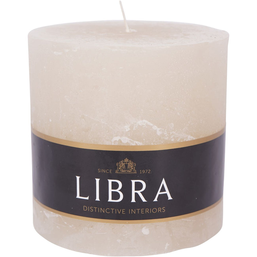Natural Rustica Pillar Candle 10cm — product image on a white background