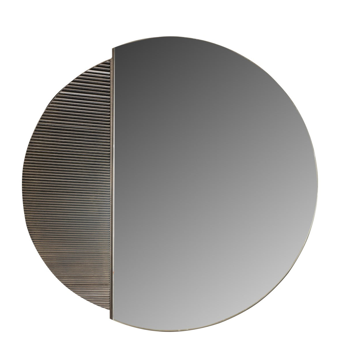 Belvedere Black Wall Mirror 90cm