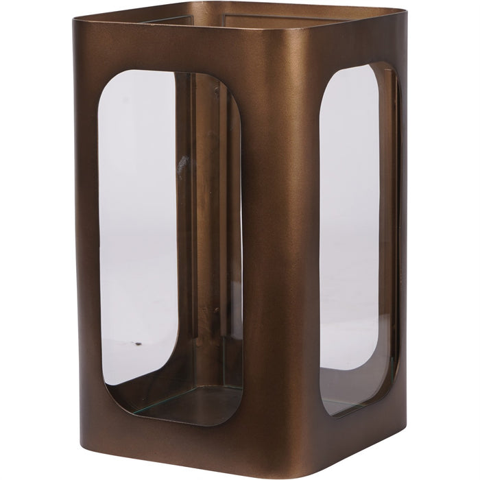 Thorpe Metal and Glass Hurricane Small 28cm
