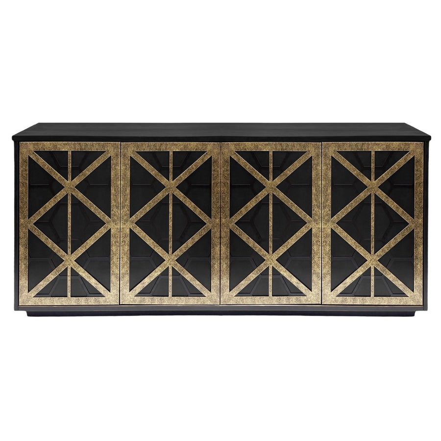 Reeno Fretwork 4 Door Buffet Sideboard