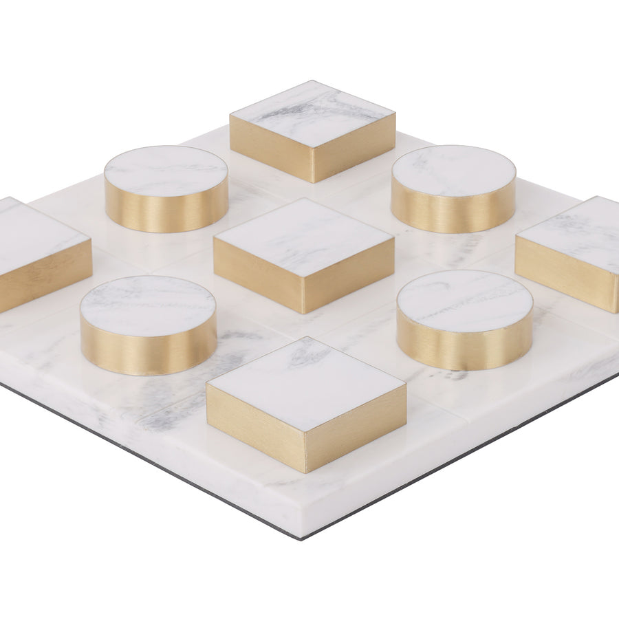 Jenkin White and Brass Noughts and Crosses Game