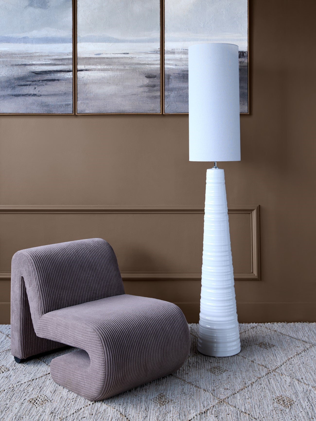 Ellis Chair Mid Brown Corduroy