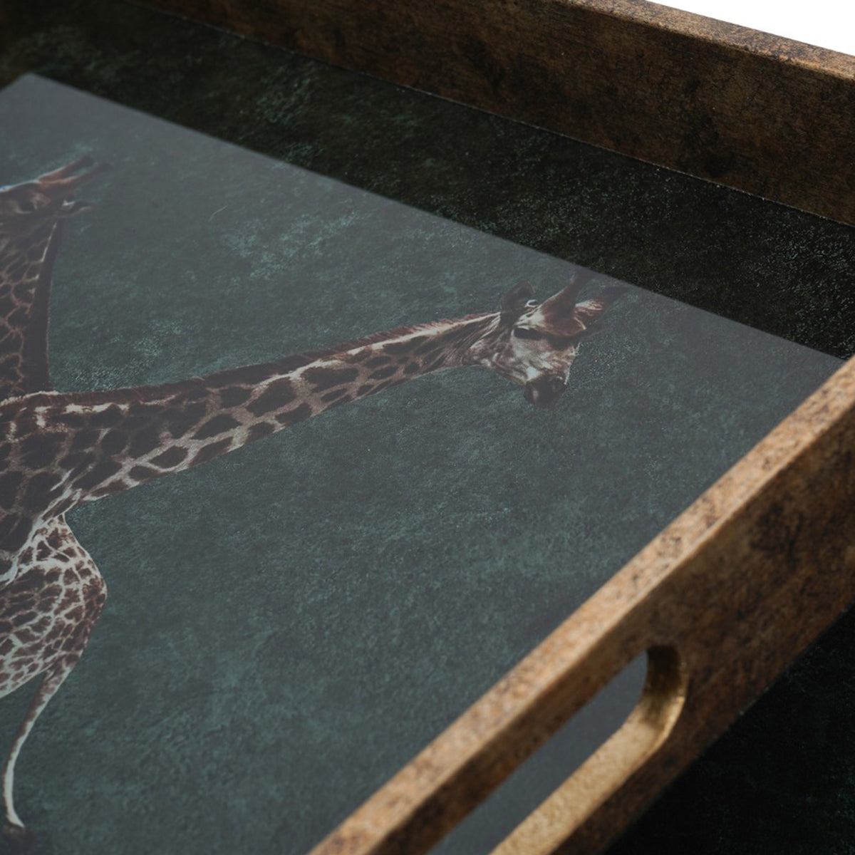 Giraffe Motif Nesting Trays, Set of 2 — further detail