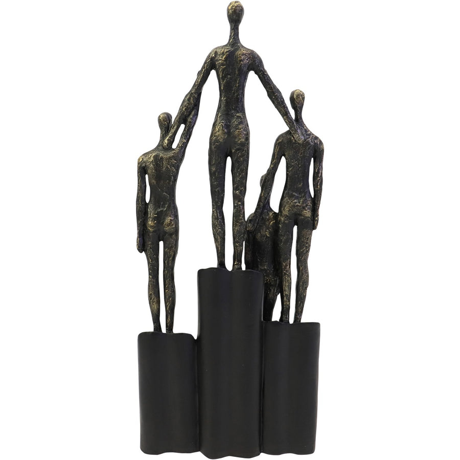 Abstract Family Sculpture on Hearts Plinth