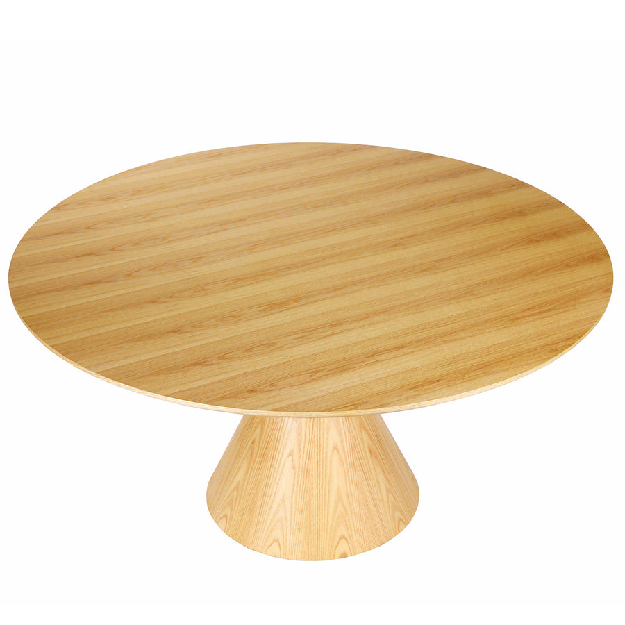Canberra Round Wooden Dining Table on Pedestal Base 150cm Diameter