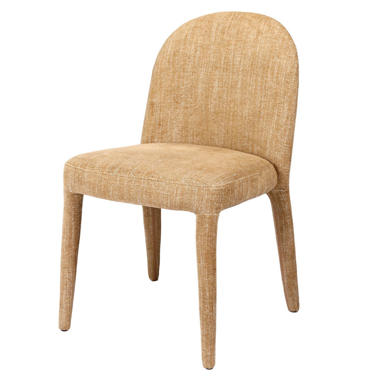 Eska Pair of Upholstered Dining Chairs in Wheat